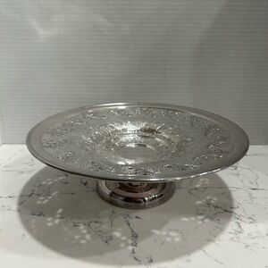 Vintage Pedestal Tray - E.P Copper